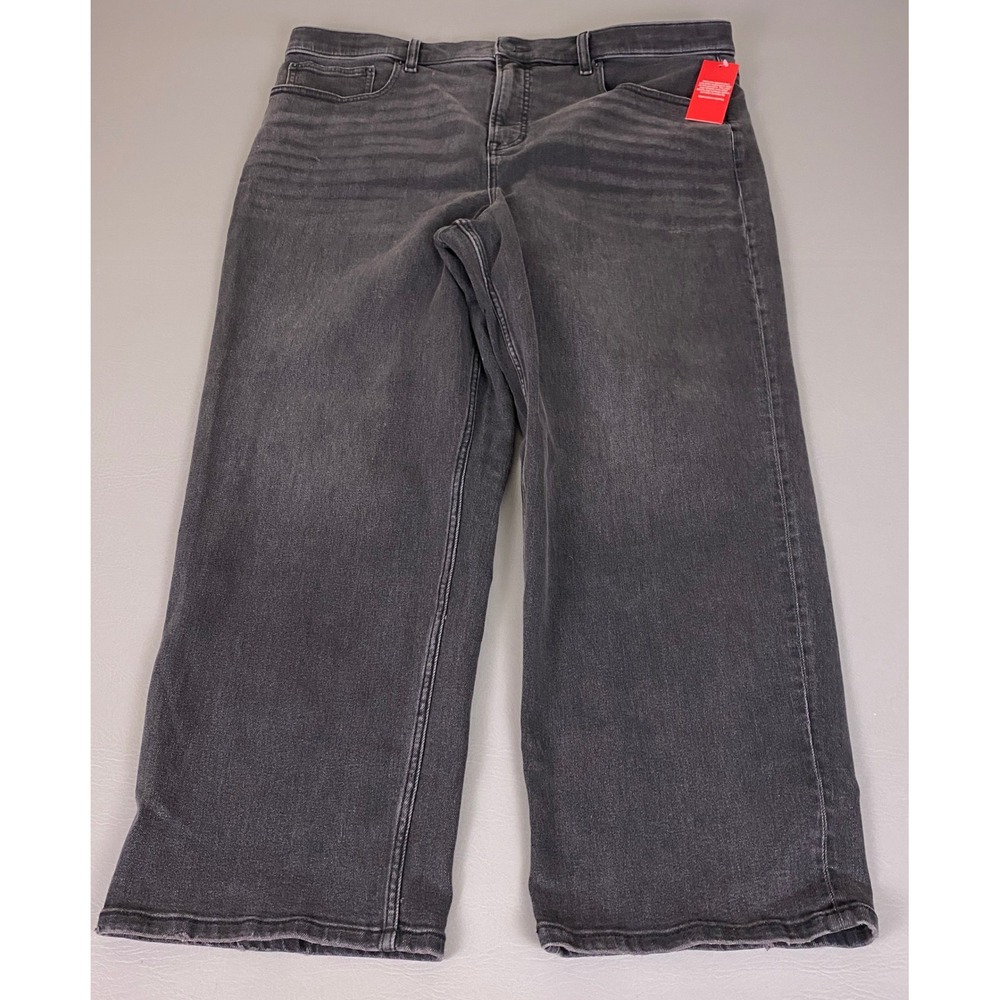 Spanx Jeans 90s Straight Leg Plus Size 2X SPANXshape Authentic Carbon NEW NWT